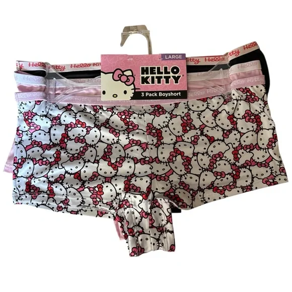 Hello Kitty Women's Boyshorts 3-Pack - Picture 1 of 2